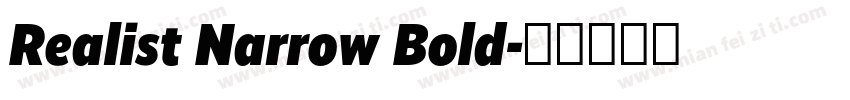 Realist Narrow Bold字体转换